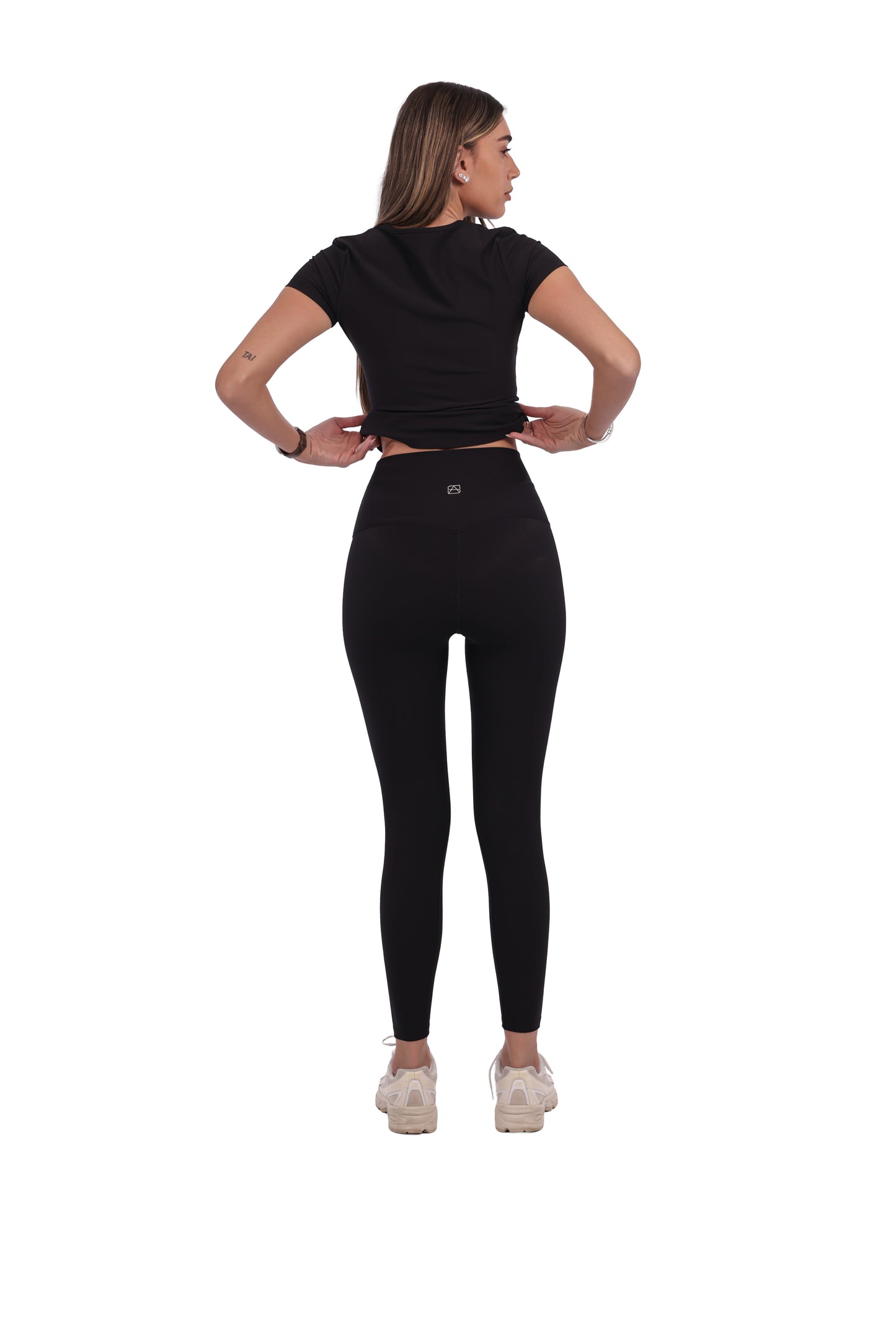 Ribbed Sports Shirt & Seamless Leggings Active Set