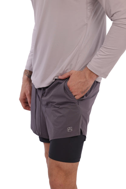 Men's Two In One Gym Shorts
