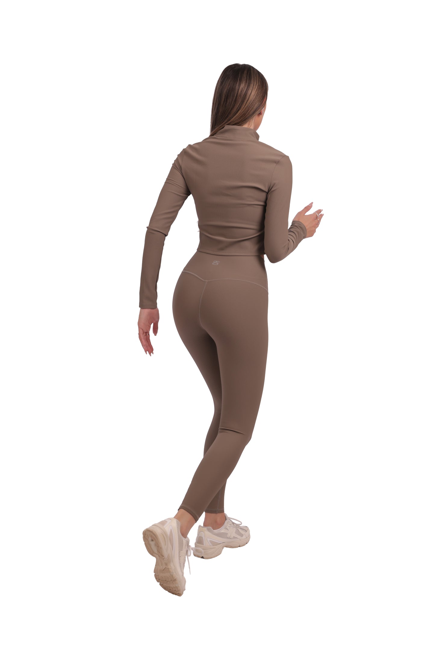 Ribbed Zip-Up Jacket