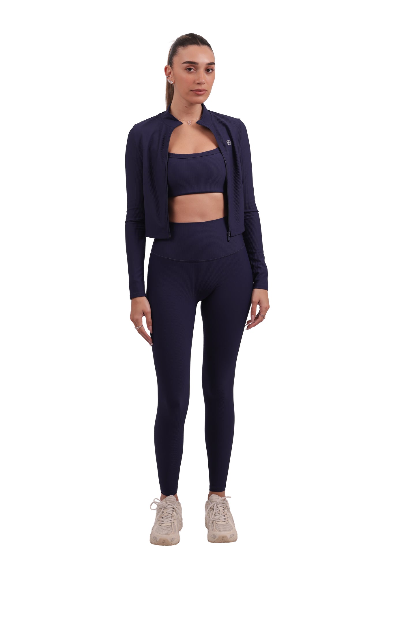 Ribbed Zip-Up Jacket