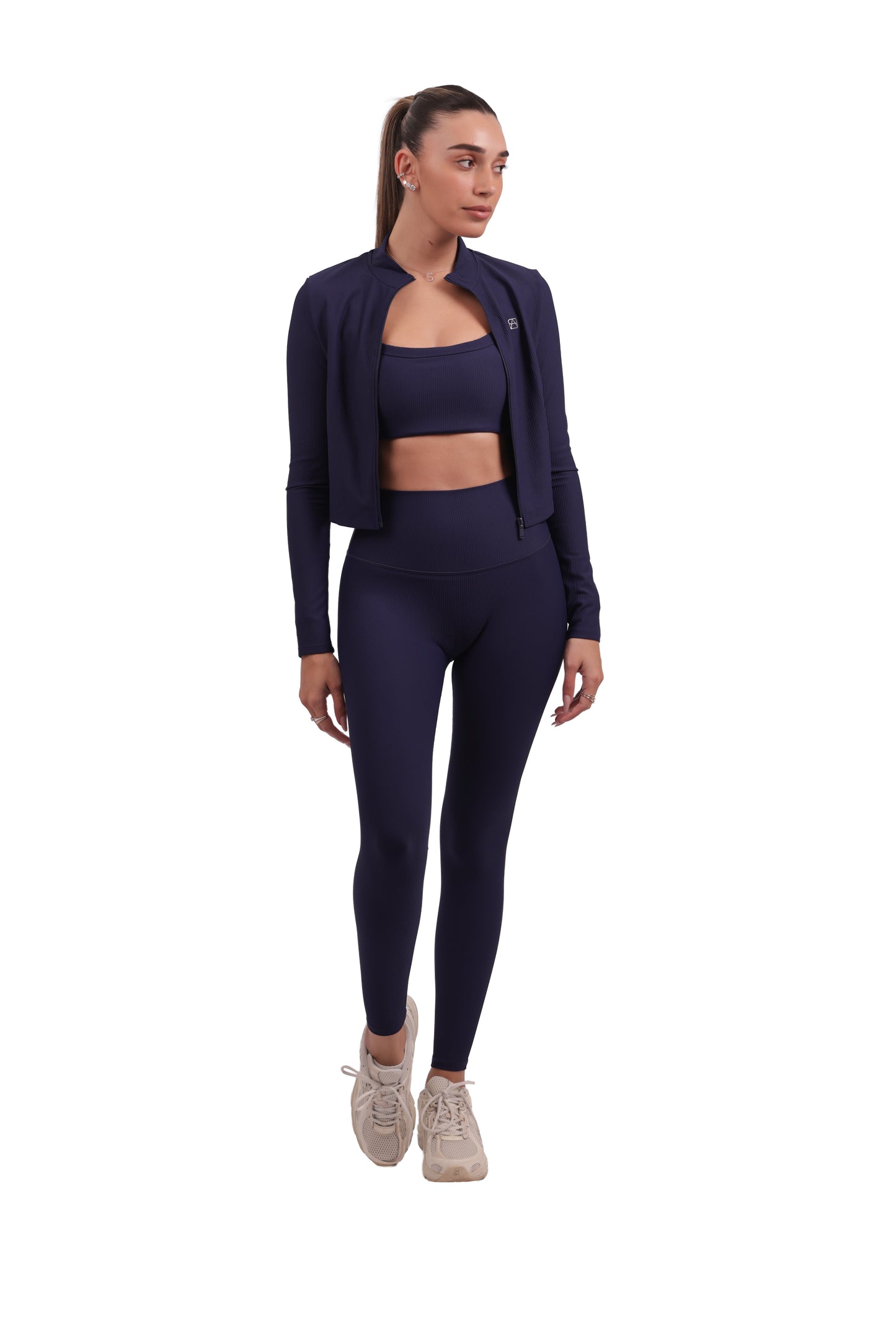 Ribbed Zip-Up Jacket